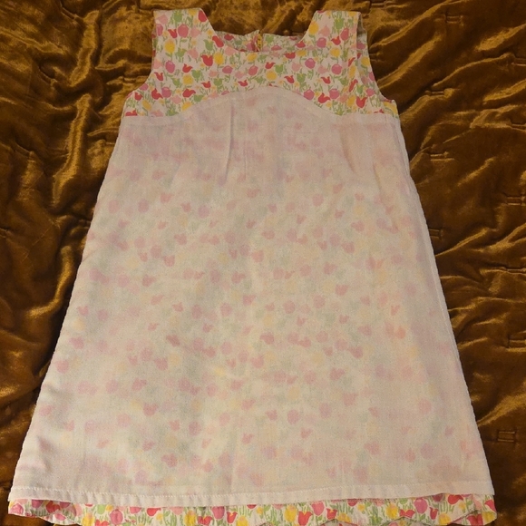 Lilly Pulitzer Sleeveless Tulip Print Dress - Pink, Green & Yellow - Picture 5 of 6